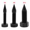 Flushbay 4 Pack Speaker Spikes Floor Protectors Adjustable Speaker Isolation Spikes M10 Black for Subwoofer CD DVD Player Turntable Recorder Chassis with Speaker Isolation Feet Pad (M10) view 4