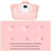 Mini Kids Digital Camera, 1920x1080px Cute Cat Design Toy Camera with Photo, Video/ Big Head Photo Model/ MP3 Function/ Built In 5 Puzzle Games/ Filter, Birthday, Christmas( view 3