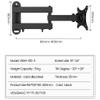 Pkfinrd 10kg Adjustable 14-32 Inch Tv Wall Mount Bracket Flat Panel Tv Frame Support 20 Degrees Tilt with Small Wrench for Led Monitor (Color : B) view 2