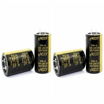 4Pc 50v10000uf JCCON Black Gold Audio Amplifier Audio Capacitor 30x50