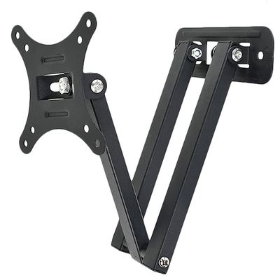 Pkfinrd Universal 15kg Adjustable Flat Panel Frame Tv Wall Mount Bracket Support 10 Degrees Tilt for 10-26 Inch LCD Led Monitor