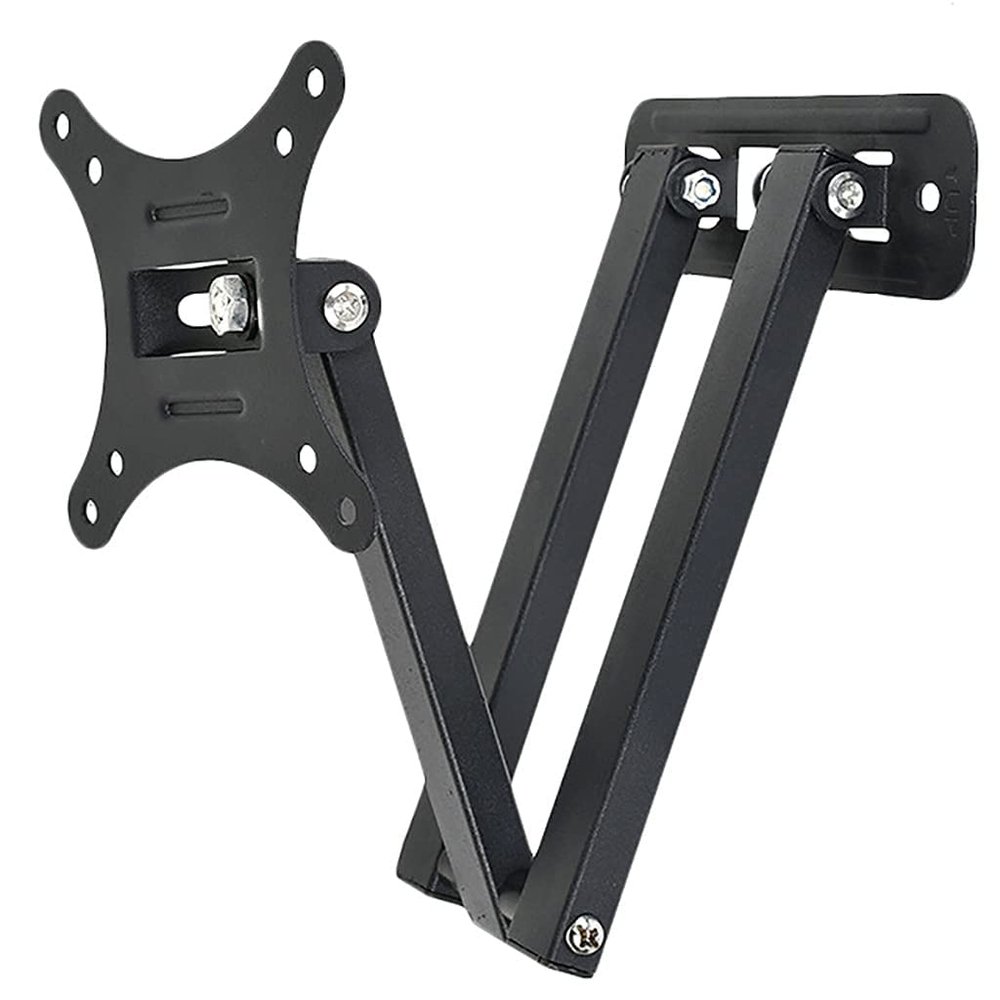 Pkfinrd Universal 15kg Adjustable Flat Panel Frame Tv Wall Mount Bracket Support 10 Degrees Tilt for 10-26 Inch LCD Led Monitor