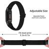 3-Pack Elastic Nylon Bands Compatible with Fitbit Luxe, Breathable Adjustable Replacement Stretchy Nylon Loop Wristband Sport Strap for Women Men, 302 view 3