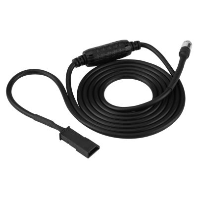 Yuecoom Auxiliary Input Adapters 3 Pin 144cm AUX Cable Adapter for E39 E46 E53 X5 16:9 CD Player Navigation Plastic