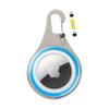 Nite IZE Wearabout Clippable Tracker Holder, Apple AirTag Holder with Locking Carabiner, Locate Keys, Luggage and More, Blue view 4