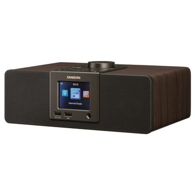 Sangean WFR-32 Internet Radio/AUX/Bluetooth/Smart Local Radio Preference Management/USB Playback and Phone Charging Digital Wooden Cabinet Radio