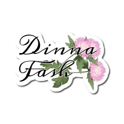 3.5" Dinna Fash Scottish Thistle Scotland Qualiyt laminated Sticker Laptop Decal