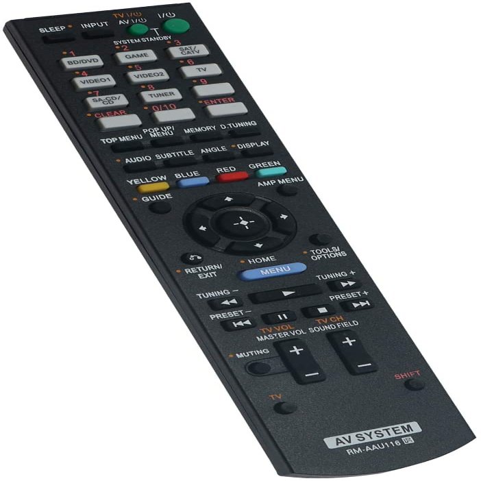 RM-AAU116 Replaced Remote for Sony AV Receiver System STR-DH740 STR-DH830 STR-DH550 STR-DH540B SS-SRP3500 HT-DDW3500