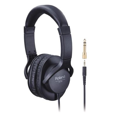 Roland RH-5 Closed-Type Stereo Headphones Bundle with Guitar Picks