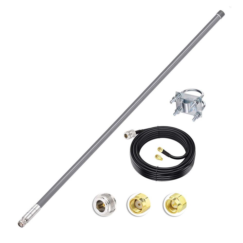 Bingfu 43.3inch 8dBi 915MHz Helium HNT Lora Antenna - 10ft ALSR240 Low Loss Cable - Compatible with Nebra Bobcat 300 Cal-Chip RAK V2 Syncrobit SenseCAP M1 Helium HNT Miner Hotspot LoraWan Gateway