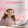 Kids Headphones with Microphone Foldable Stereo Tangle-Free 3.5mm Jack Wired Cord On-Ear Headset for Children/Teens/Boys/Girls/Smartphones/School/Kindle/Airplane Travel/Plane/Tablet (Pink) view 4