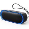 LENRUE Bluetooth Speakers, Waterproof Portable Speakers with TWS, 24 Playtime, Stereo Sound, Wireless for Home Shower Pool Beach Outdoor (Black) view 1