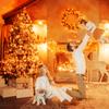 JMEXSUSS Connectable 33ft Orange Christmas Lights Indoor, 100 LED Orange String Lights Clear Wire, 8 Modes Outdoor Christmas Twinkle Light Plug in for Tree Party Decoration view 3