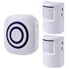 Motion Sensor Alarm - Seanme Wireless Driveway Alarm 100m Long Distance Signal Transmission, Home Security Alarm System Motion Sensor Doorbell with 38 Chime Tunes (1 reciver and 2 Sensor) view 1