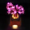 YEABRICKS LED Light Kit for Lego - Creator Expert Bonsai Tree(Pink) Building Blocks Model, LED Light Set Compatible with 10281(Lego Set NOT Included) view 3