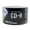 50 Pack Smartbuy CD-R 52X 700MB 80 Mins Double Side Black Vinyl Blank Recordable Disc view 1