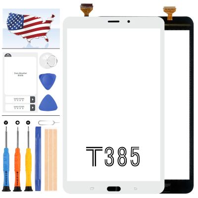 A-MIND For Samsung Galaxy Tab A 8.0 2017 T385 Screen Replacement SM-T385 Touch Screen Sensor Digitizer Assembly Glass Panel Full Repair Parts Kit with Tools (White)
