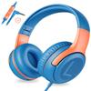 awatrue Kids Headphones Wired Toddler Headphones with Microphone, Over-Ear Headphones, 85/94dB Volume-Limiting, 3.5mm Jack, Foldable On-Ear Design - Safe & Comfortable for Learning & Entertainment view 1