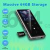 64GB MP3 Player with Bluetooth 5.2, AiMoonsa Music Player with Built-in HD Speaker, FM Radio, Voice Recorder, HiFi Sound, E-Book, Earphones Included view 3
