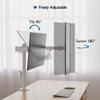 BONTEC Dual Monitor Desk Mount, Full Motion Adjustable White Monitor Stand for 1327 Inch Screens, Heavy Duty Arms Hold 22 lbs Each, VESA 75x75/100x100, C Clamp and Grommet Base, Cable Management view 4