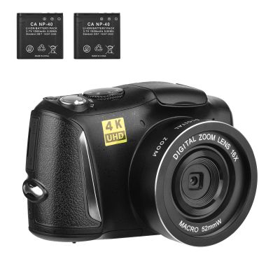 Andoer Cam 4K 60FPS, High Definition Digital Camera Multifunctional Portable 16X Digital Zoom Video Camera Charger for Type-C Portrait Video Recording with 3.2 inch IPS Display