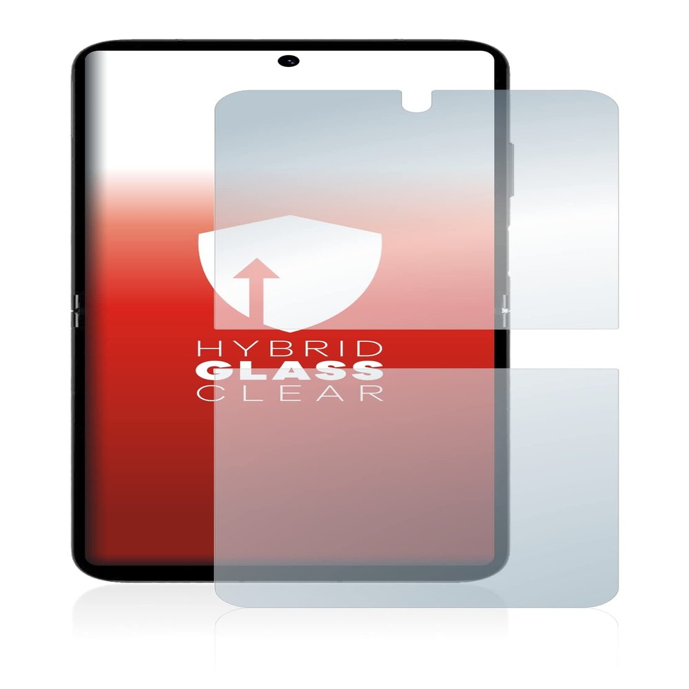 upscreen Screen Protector Film compatible with Huawei P50 Pocket - 9H Glass Protection, Extreme Scratch Resistant