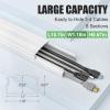 Cable Concealer Raceway Kit, 85in+62.8in PVC Cord Cover for Wall Mounted TV, Paintable Cord Hider to Hide Wires for TV and Computers Wires in Home Office, White view 4
