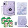 Fujifilm Instax Mini 11 Instant Camera Lilac Purple + Fuji Film Value Pack (40 Sheets) + Shutter Accessories Bundle, Incl. Compatible Carrying Case, Quicksand Beads Photo Album 64 Pockets view 1