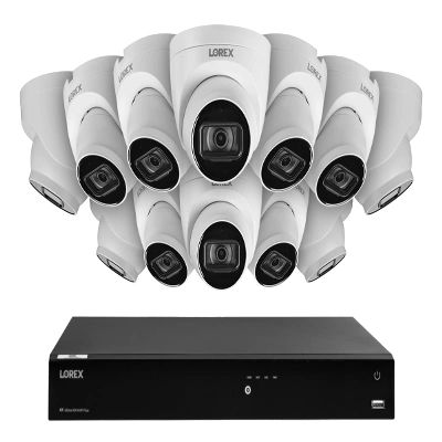 16-Channel Fusion NVR System with 4K (8MP) IP Dome Cameras with Listen-In Audio 12
