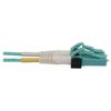 Tripp Lite Switchable Fiber Cable, 400G Duplex Multimode 50/125 OM4 (LC Duplex-PC/LC Duplex-PC), Round LSZH Jacket Aqua, 10 Meters / 32.8 Feet, Lifetime Limited Manufacturer's Warranty (N820X-10M-OM4) view 4