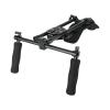 CAMVATE Handheld Shoulder Mount Kit with Sliding Base Plate & Sponge-Covered Handgrip Pair for DSLR Camera - 3029 view 3