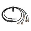 Alvin's Cables Sync Cable for RED Komodo Straight 9 Pin Male to 4 Ports BNC for Timecode in| Timecode Out| Genlock| GPI view 1