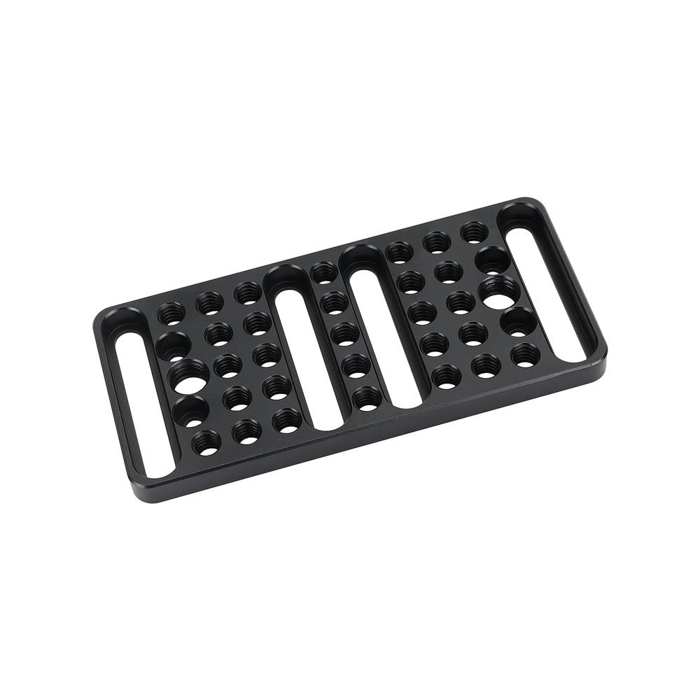 CAMVATE Versatile Cheese Plate Mounting Extension Platform with Multiple 1/4" & 3/8" Thread Holes for DLSR Camera Cage Kit - 3030