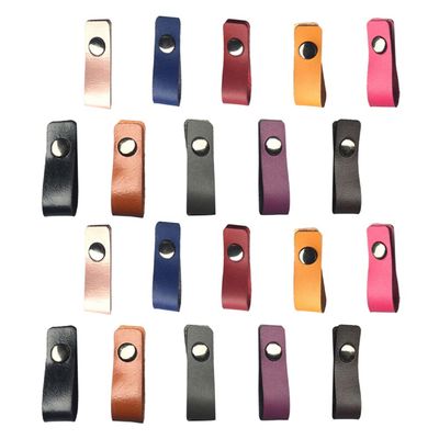 Hemobllo 20pcs Microfiber Assorted Usb Cable Organizers for Earphones Charging Cables More Compact Wire Holders for Home Office Use