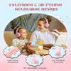 DyBaxa Kids Headphones, Wired Foldable On-Ear Headphones for Kids, Volume Limiter 94dB, Kid Headphones for School Classes Travel, 3.5mm Jack Kids Headset Compatible Smartphones Tablet, Pink view 4