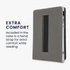 kwmobile Cover Compatible with Amazon Kindle Paperwhite 11. Generation 2021 Case - Stand + Strap - Dandelion Love Black/White view 3