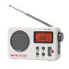 Portable Shower Speaker With LCD Display, AM/FM Radio/RDS System, Long Playback Time, 20 Preset Stations for Bathroom, Hot Tub, Outdoor (White) view 1