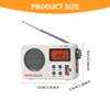Portable Shower Speaker With LCD Display, AM/FM Radio/RDS System, Long Playback Time, 20 Preset Stations for Bathroom, Hot Tub, Outdoor (White) view 2
