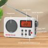 Portable Shower Speaker With LCD Display, AM/FM Radio/RDS System, Long Playback Time, 20 Preset Stations for Bathroom, Hot Tub, Outdoor (White) view 3
