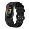 BabyValley Bands Compatible with Fitbit Charge 5 Bands, Replacement Soft Silicone Watch Straps Soft Wristband for Fibit Charge 5 Fitness & Health Tracker Women&Men (Black) view 1