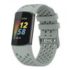 BabyValley Bands Compatible with Fitbit Charge 5 Bands, Replacement Soft Silicone Watch Straps Soft Wristband for Fibit Charge 5 Fitness & Health Tracker Women&Men (Grey) view 1