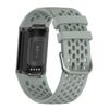 BabyValley Bands Compatible with Fitbit Charge 5 Bands, Replacement Soft Silicone Watch Straps Soft Wristband for Fibit Charge 5 Fitness & Health Tracker Women&Men (Grey) view 2