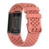 BabyValley Bands Compatible with Fitbit Charge 5 Bands, Replacement Soft Silicone Watch Straps Soft Wristband for Fibit Charge 5 Fitness & Health Tracker Women&Men (Orange pink) view 2