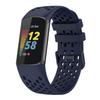 BabyValley Bands Compatible with Fitbit Charge 5 Bands, Replacement Soft Silicone Watch Straps Soft Wristband for Fibit Charge 5 Fitness & Health Tracker Women&Men (Navy Blue) view 1