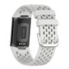 BabyValley Bands Compatible with Fitbit Charge 5 Bands, Replacement Soft Silicone Watch Straps Soft Wristband for Fibit Charge 5 Fitness & Health Tracker Women&Men (Lunar White) view 1