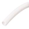 MECCANIXITY Split Wire Loom Tubing PE Corrugated Pipe Conduit 8M/26ft Length 17x21.2mm White for Wire Cable view 1