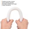 MECCANIXITY Split Wire Loom Tubing PE Corrugated Pipe Conduit 8M/26ft Length 17x21.2mm White for Wire Cable view 3