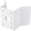Hanwha Techwin SBP-300KMW1 Corner Mount Base, White, for use with SBP-300WMW1 White Wall Mount, Made of Aluminum