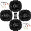 KICKER Speakers 6x9 inch for Jeep Renegade 2015-2020 Upgrade Kit - 4 Pack of DS Series with Harness, Car Audio Front and Rear Door Speaker DSC6930, 43DSC69304 view 1