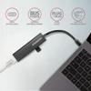 AXAGON Compatible HMC-GL3A USB-C-Hub, 3X USB-A, Gbit-LAN, Schwarz view 3